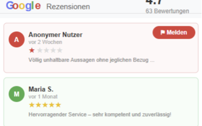 Google Bewertungen – Reputation schützen & stärken · Bild 1 von 2